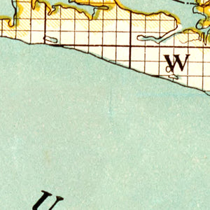 Vintage Map of Florida 1890