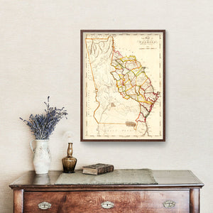 Vintage Map of Georgia 1818