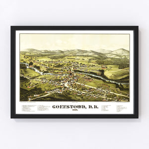 Vintage Map of Goffstown, New Hampshire 1887