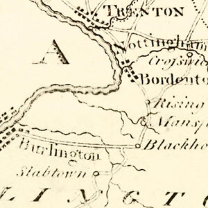 Vintage Map of New Jersey 1795