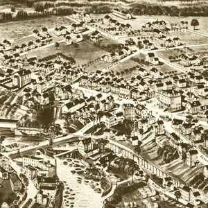 Vintage Map of Hillsborough-Bridge, New Hampshire 1884
