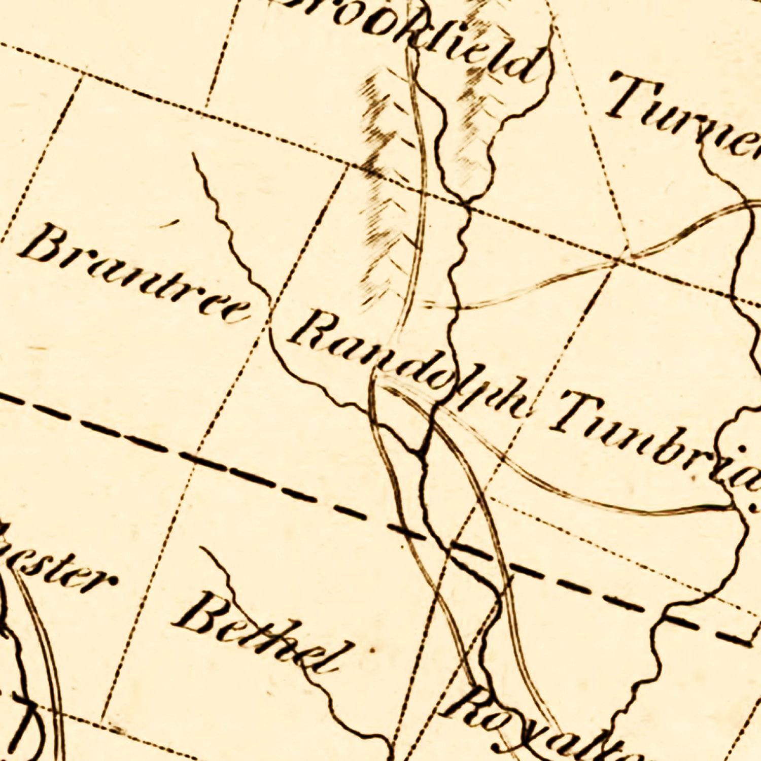 Vintage Map of Vermont 1795