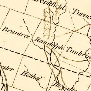Vintage Map of Vermont 1795
