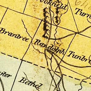 Vintage Map of Vermont 1814