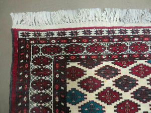 3' X 4' Vintage Handmade Pakistan Bokhara Turkoman Balouch Wool Rug Mat Nice