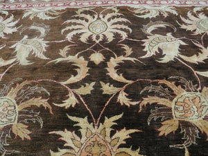 13' X 16' Vintage Handmade Peshawar Oushak Wool Rug Carpet Nice