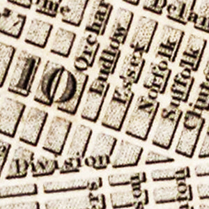 Vintage Map of New York City, New York 1837