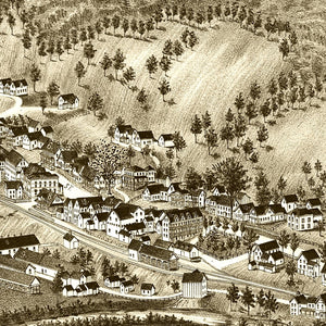 Vintage Map of Bethel, Vermont 1886