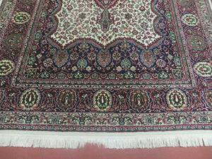 4' X 6' Vintage Fine Handmade Turkish Floral Oriental Wool Rug detailed Organic