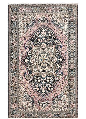 Antique Persian Farahan Rug, 4'1" x 6' 5"
