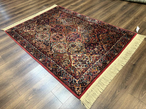 Karastan Rug 4x6 Multicolor Panel Kirman Rug #717, Wool Karastan Carpet, Original Collection 700 Series, Vintage, Rare Size
