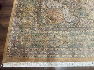 Pak Persian Rug 9x12, Diamond Panel Design, Fine 225 KPSI, Wool