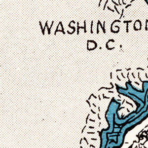 Vintage Map of Maryland 1931