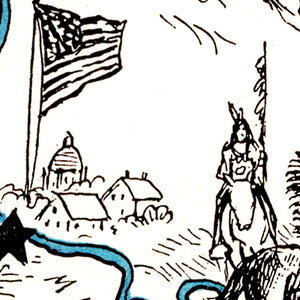 Vintage Map of South Dakota 1931