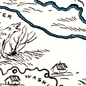 Vintage Map of Oklahoma 1931