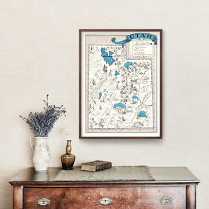 Vintage Map of Utah 1931