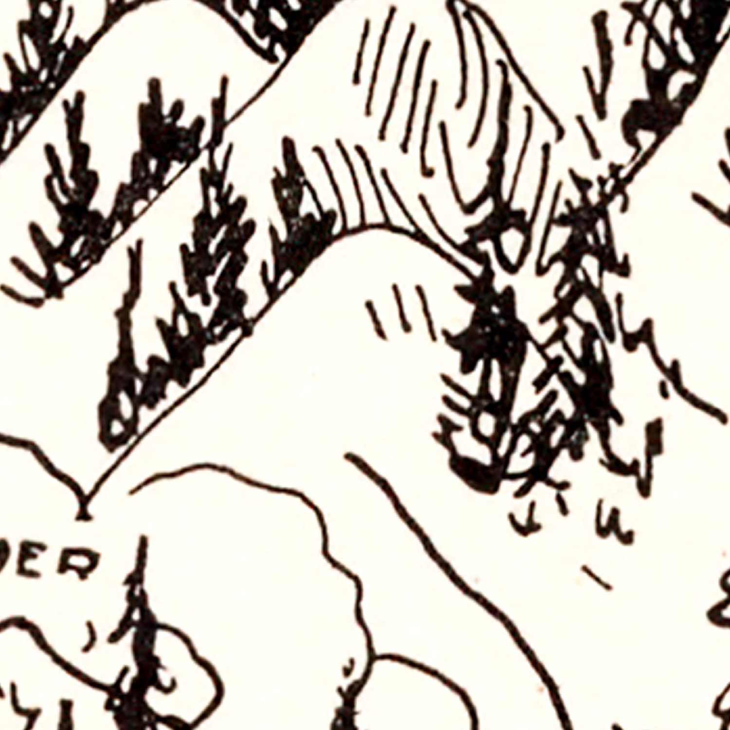 Vintage Map of Washington 1931