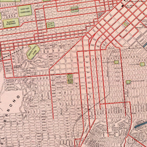 Vintage Map of San Francisco, California 1897
