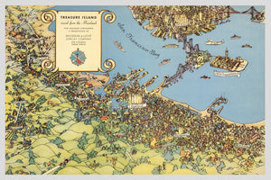 Vintage Map of San Francisco, California 1938