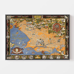 Vintage Map of San Francisco, California 1930