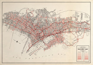 Vintage Map of San Francisco, California 1935
