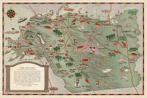 Vintage Map of San Francisco, California 1932