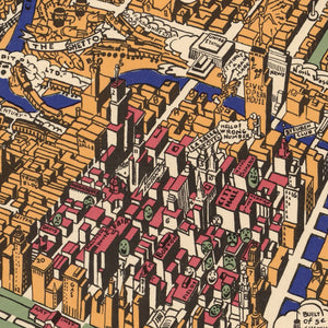 Vintage Map of Chicago, Illinois 1931