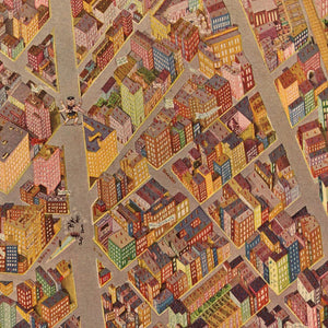 Vintage Map of Greenwich Village, New York 1920