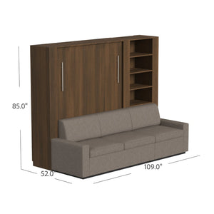 Wall Bed with Extended Sofa
