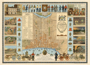 Vintage Map of Philadelphia, Pennsylvania 1938