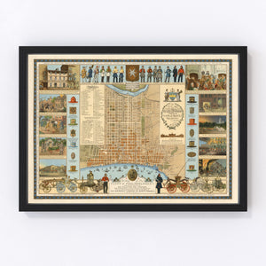 Vintage Map of Philadelphia, Pennsylvania 1938