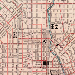 Vintage Map of Baltimore, Maryland 1897