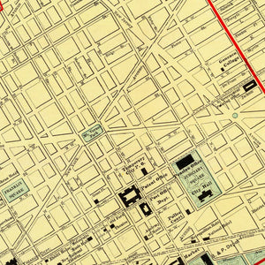 Vintage Map of Washington, DC 1897