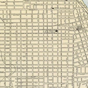 Vintage Map of Kansas City, Kansas 1901