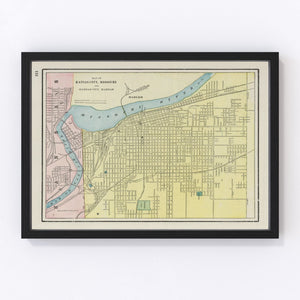 Vintage Map of Kansas City, Kansas 1901