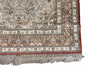 4' X 6' Vintage Fine Handmade Chinese Oriental Silk Rug 400 KPSI Wow