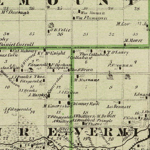 Vintage Map of Dakota County, Minnesota 1874