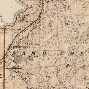 Vintage Map of Scott County, Minnesota 1874