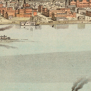 Vintage Map of Winona County, Minnesota 1874