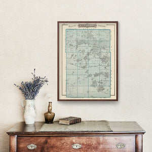 Vintage Map of Kandiyohi County, Minnesota 1874