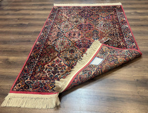 Karastan Rug 4x6 Multicolor Panel Kirman Rug #717, Wool Karastan Carpet, Original Collection 700 Series, Vintage, Rare Size