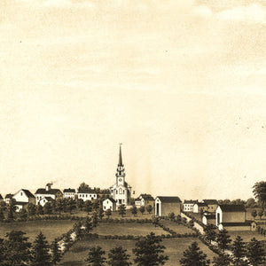 Vintage Map of North Bridgewater, Massachusetts 1882
