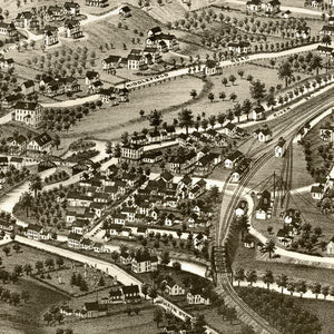Vintage Map of Chester, Massachusetts 1885