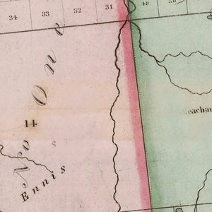 Vintage Map of Franklin County, New York 1840