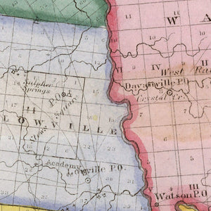 Vintage Map of Lewis County, New York 1840