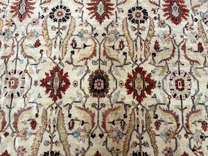 Large Palace Sized Stark Carpet 13x19, Traditional Wool Handmade Rug, Beige