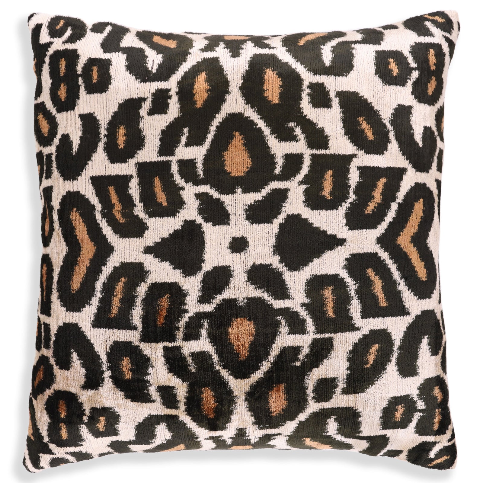 Leopard Pattern Velvet Pillow - 16x16 in