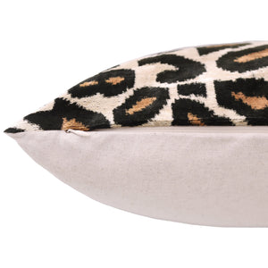 Leopard Pattern Velvet Pillow - 16x16 in