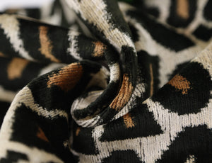 Leopard Pattern Velvet Pillow - 16x16 in