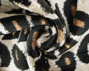 Leopard Pattern Velvet Pillow - 16x16 in
